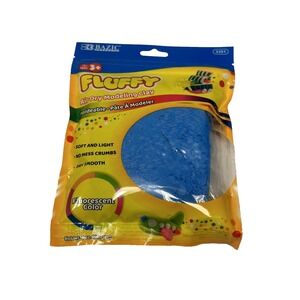 fluffy air dry modeling clay for kids 2 OZ BLUE